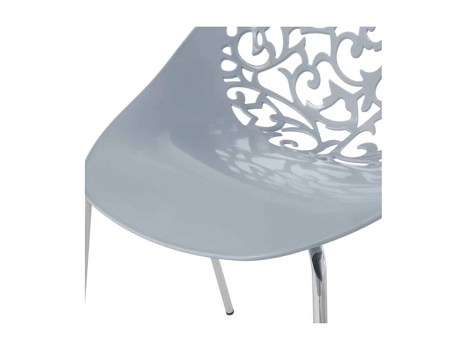 Lot de 4 chaises de salle à manger MUMFORD Gris clair