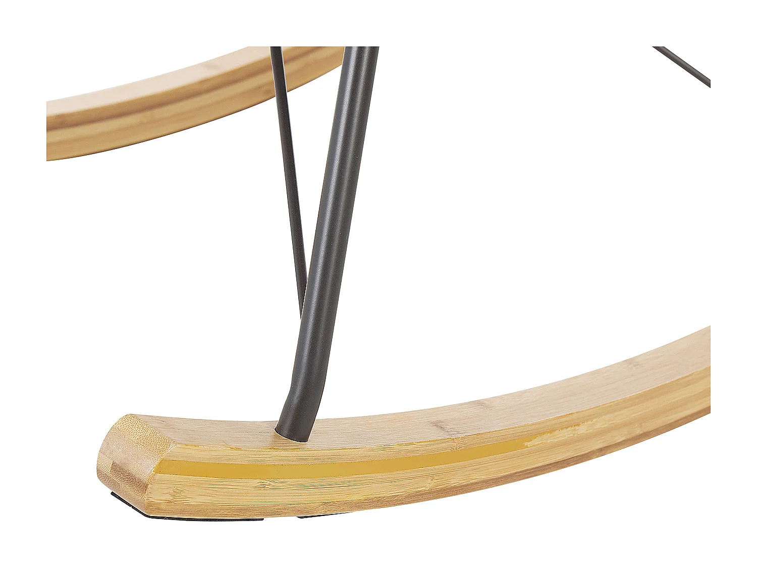 Schommelstoel ELLAN Fluweel Donkergroen