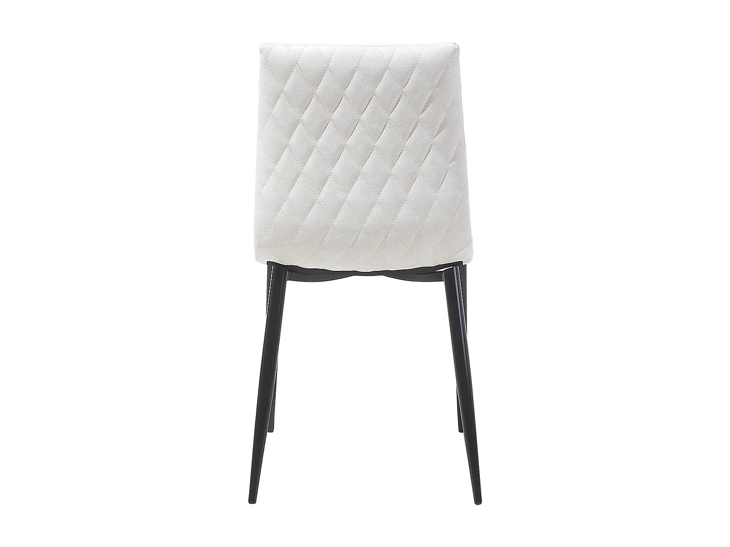 Set van 2 eetkamerstoelen MONTANA Kunstleer Crème