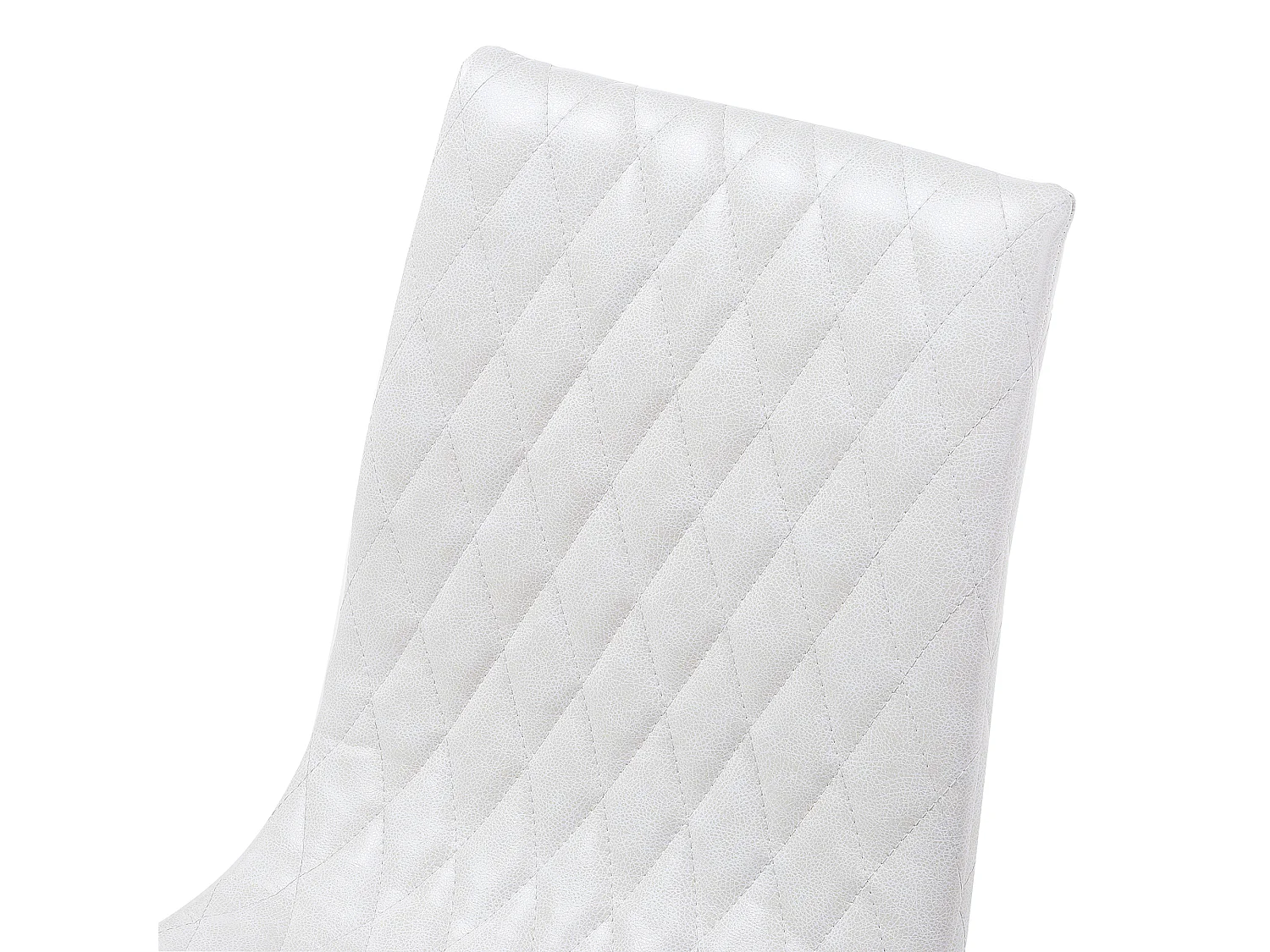 Set van 2 eetkamerstoelen MONTANA Kunstleer Crème