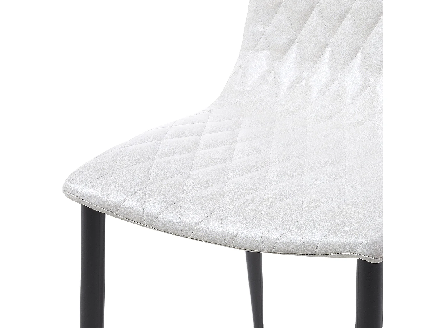 Set van 2 eetkamerstoelen MONTANA Kunstleer Crème