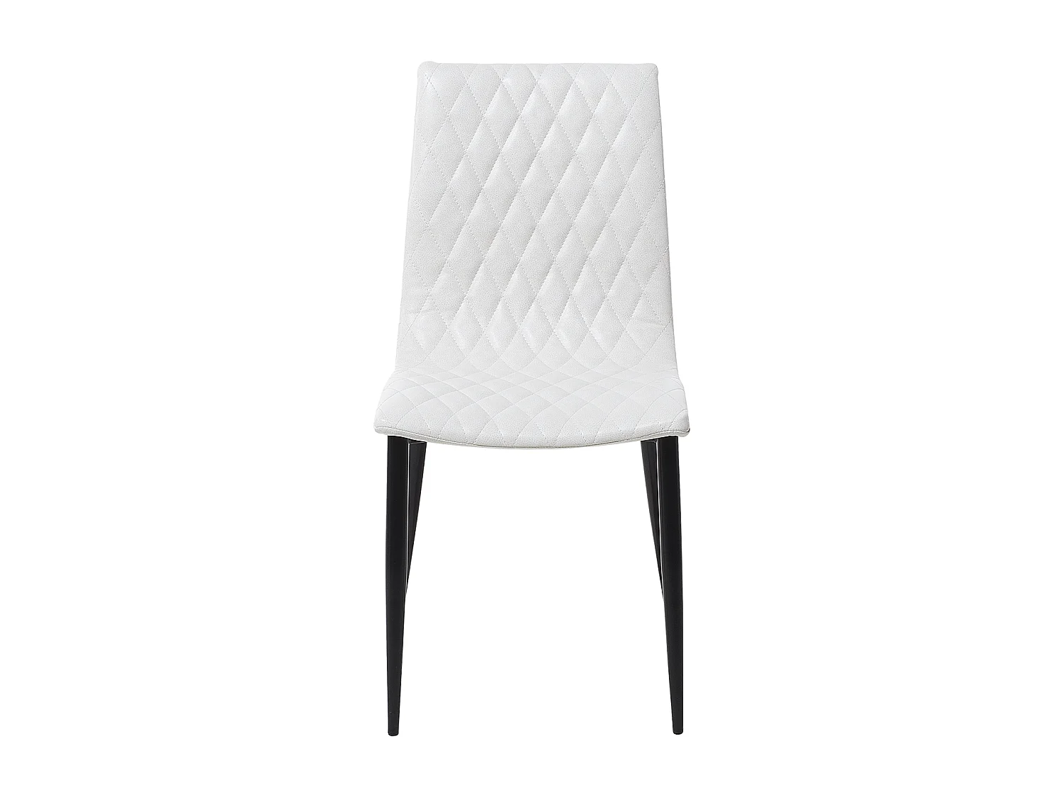 Lot de 2 chaises de salle à manger MONTANA Cuir PU Blanc