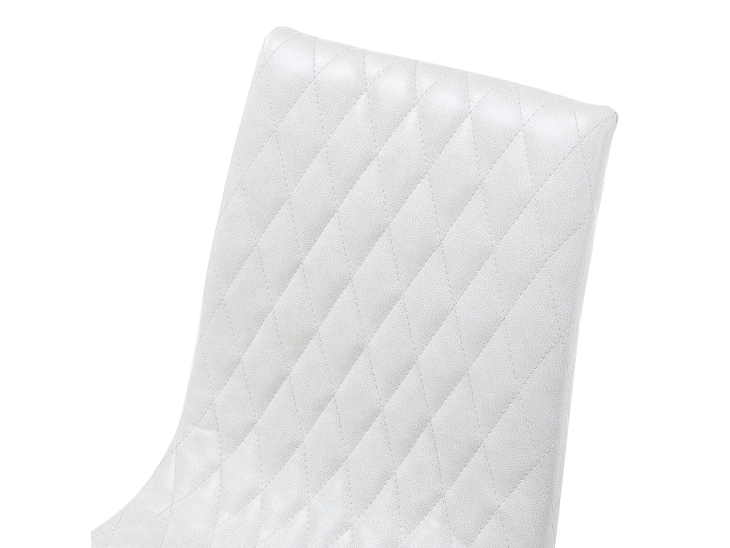 Set van 2 eetkamerstoelen MONTANA Kunstleer Crème