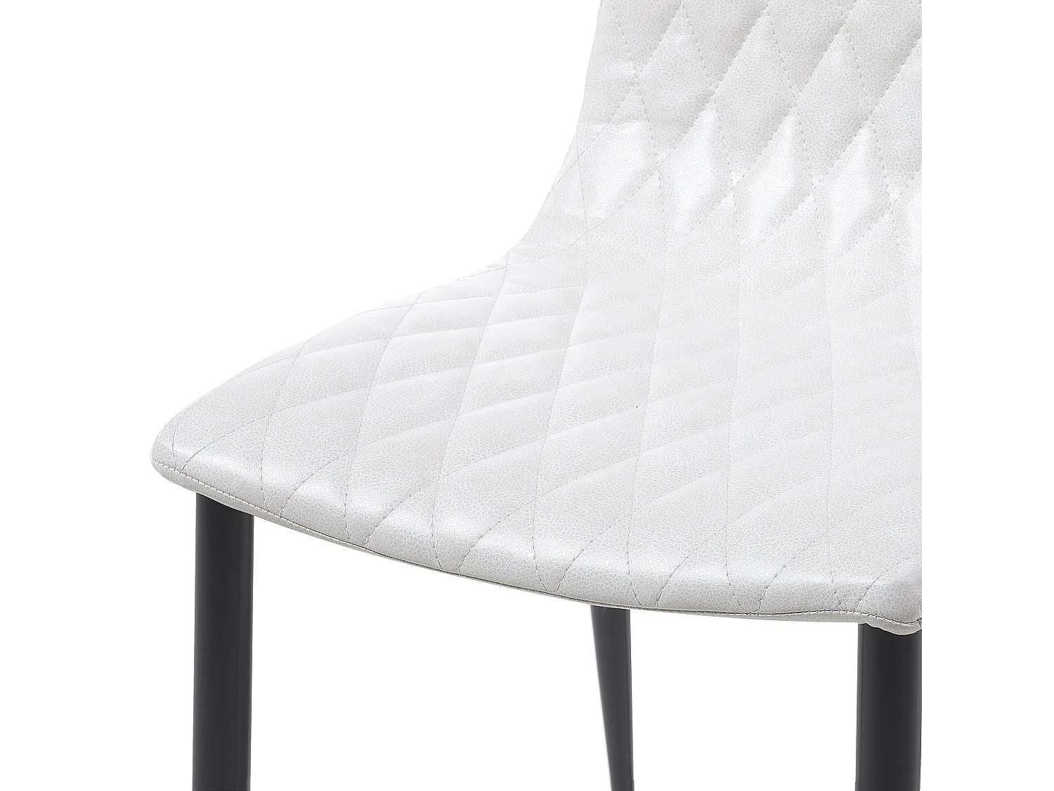 Set van 2 eetkamerstoelen MONTANA Kunstleer Crème