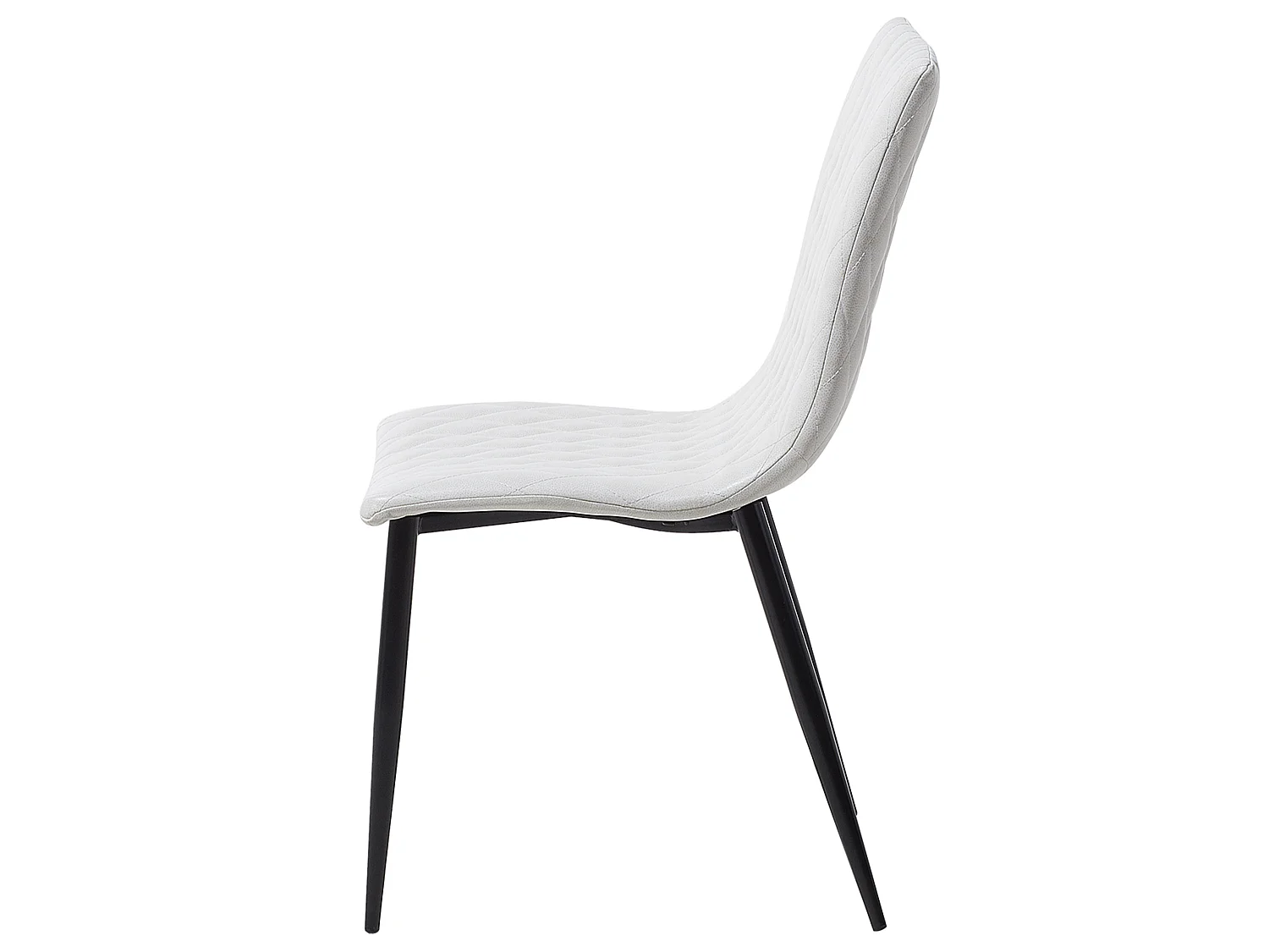 Set van 2 eetkamerstoelen MONTANA Kunstleer Crème