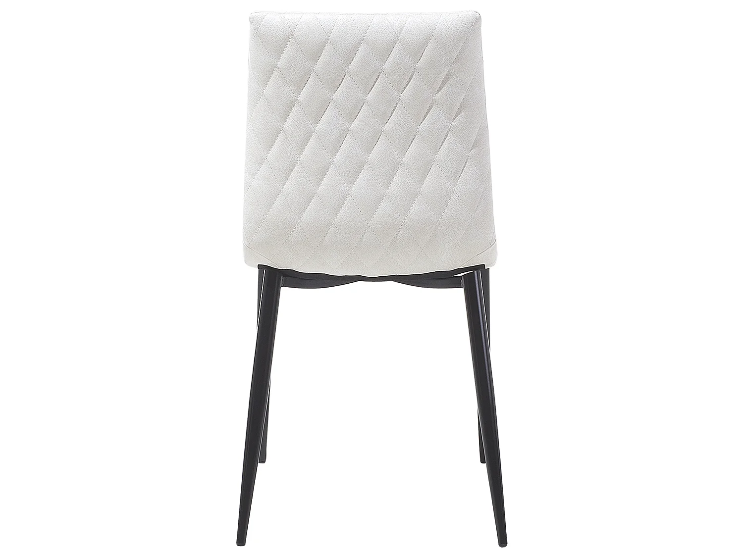 Set van 2 eetkamerstoelen MONTANA Kunstleer Crème