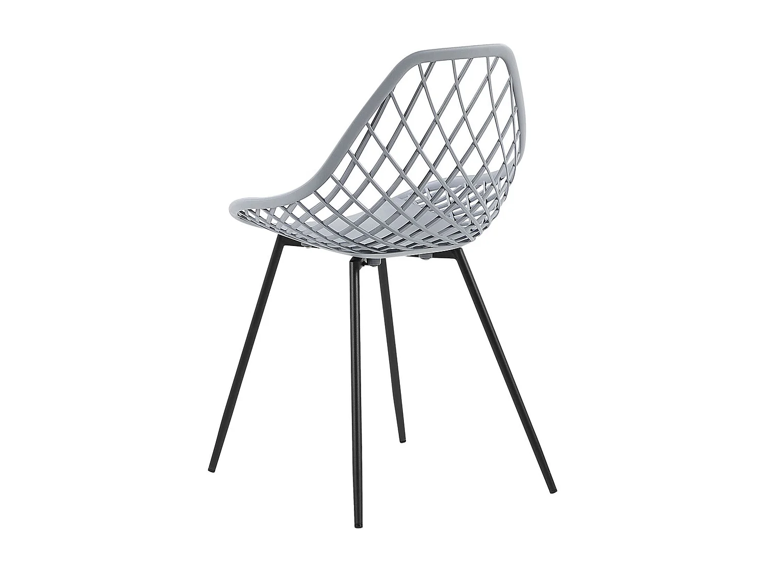 Lot de 2 chaises de salle à manger CANTON Gris clair