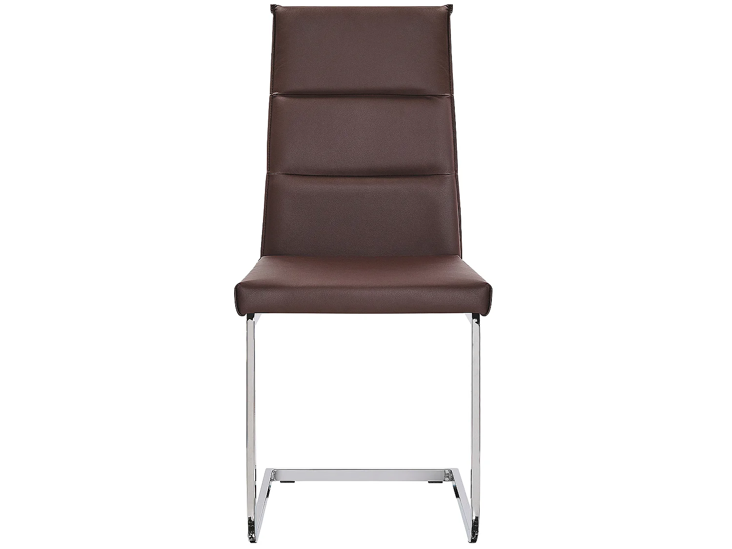 Set di 2 sedie da pranzo ROCKFORD Pelle sintetica Marrone scuro