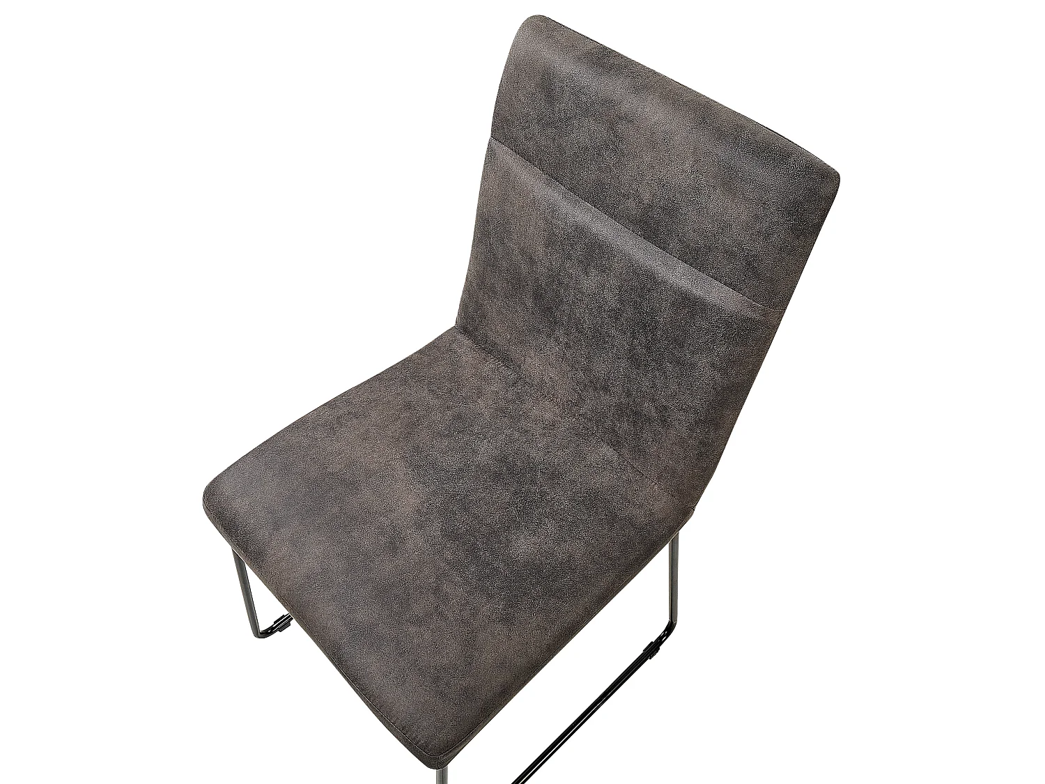 Set van 2 eetkamerstoelen NEVADA Donkergrijs