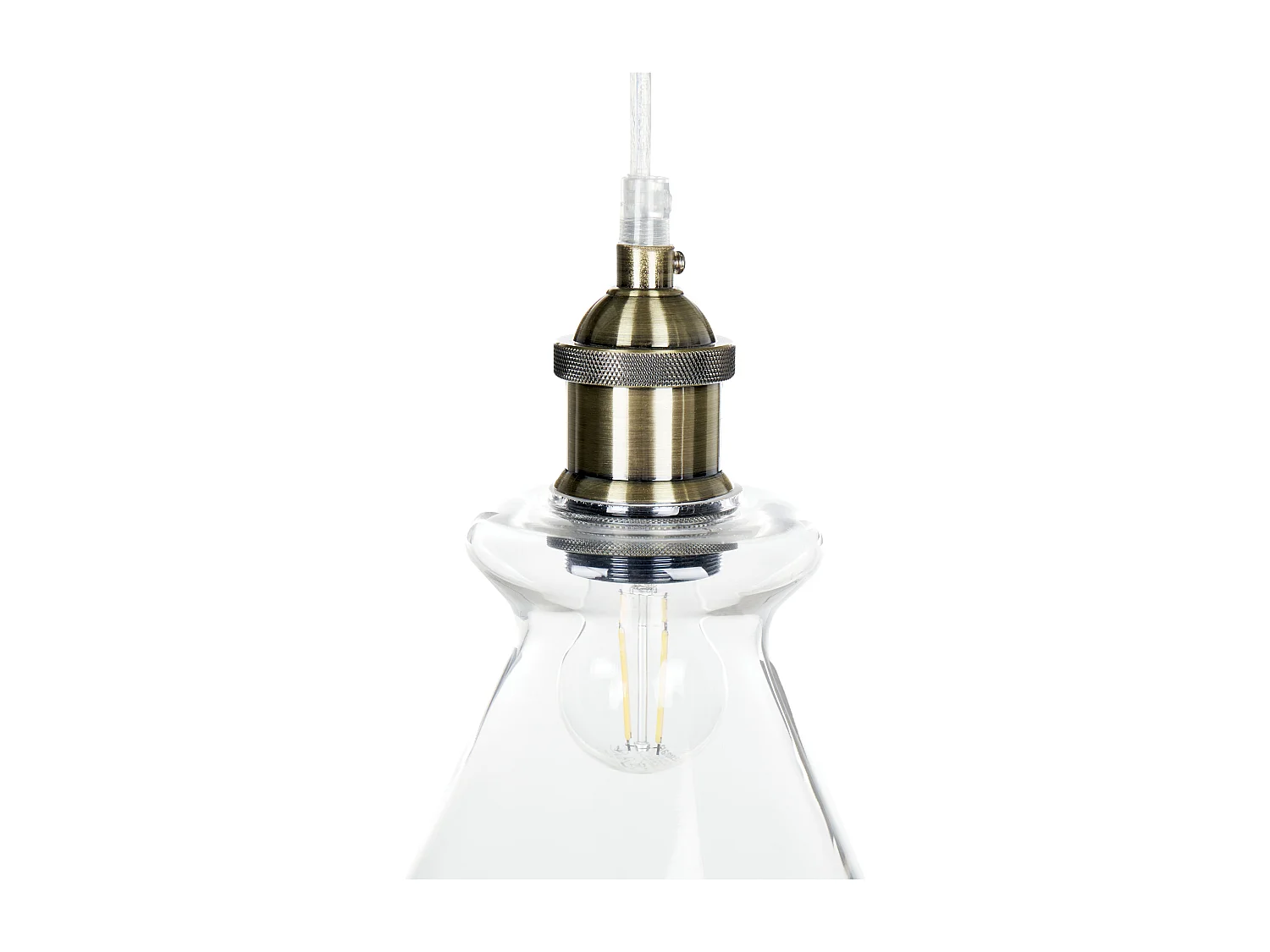 Lampe suspension BERGANTES Verre Transparent