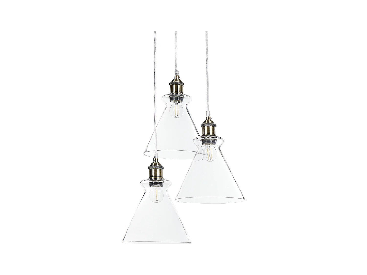 Lampe suspension BERGANTES Verre Transparent