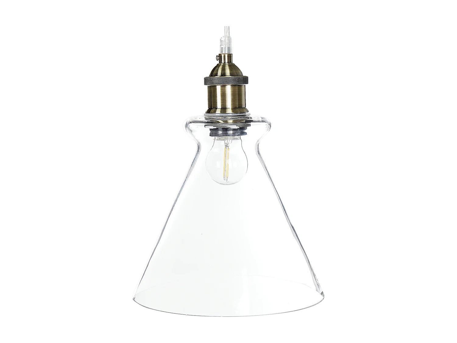 Lampe suspension BERGANTES Verre Transparent