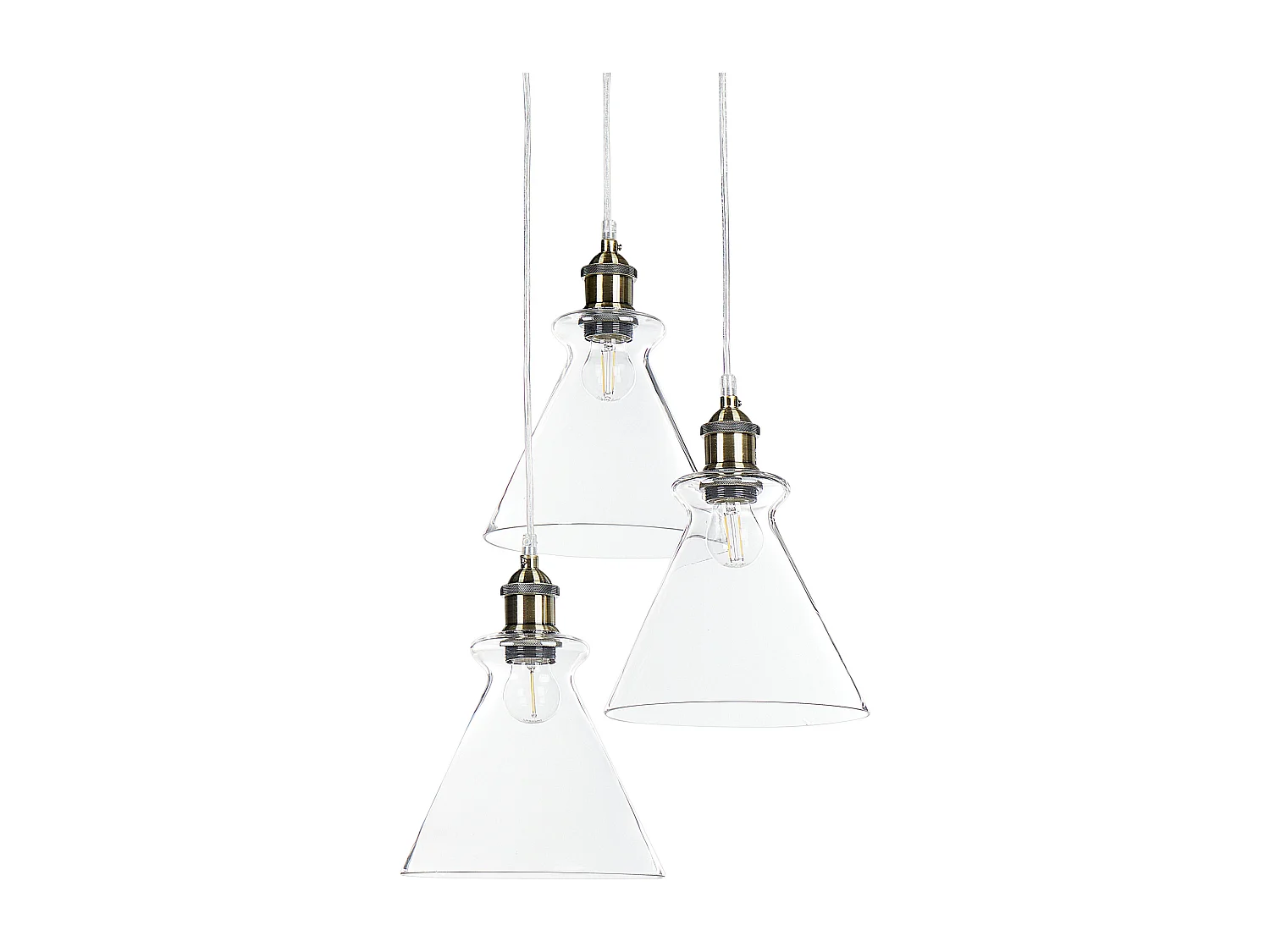Lampe suspension BERGANTES Verre Transparent