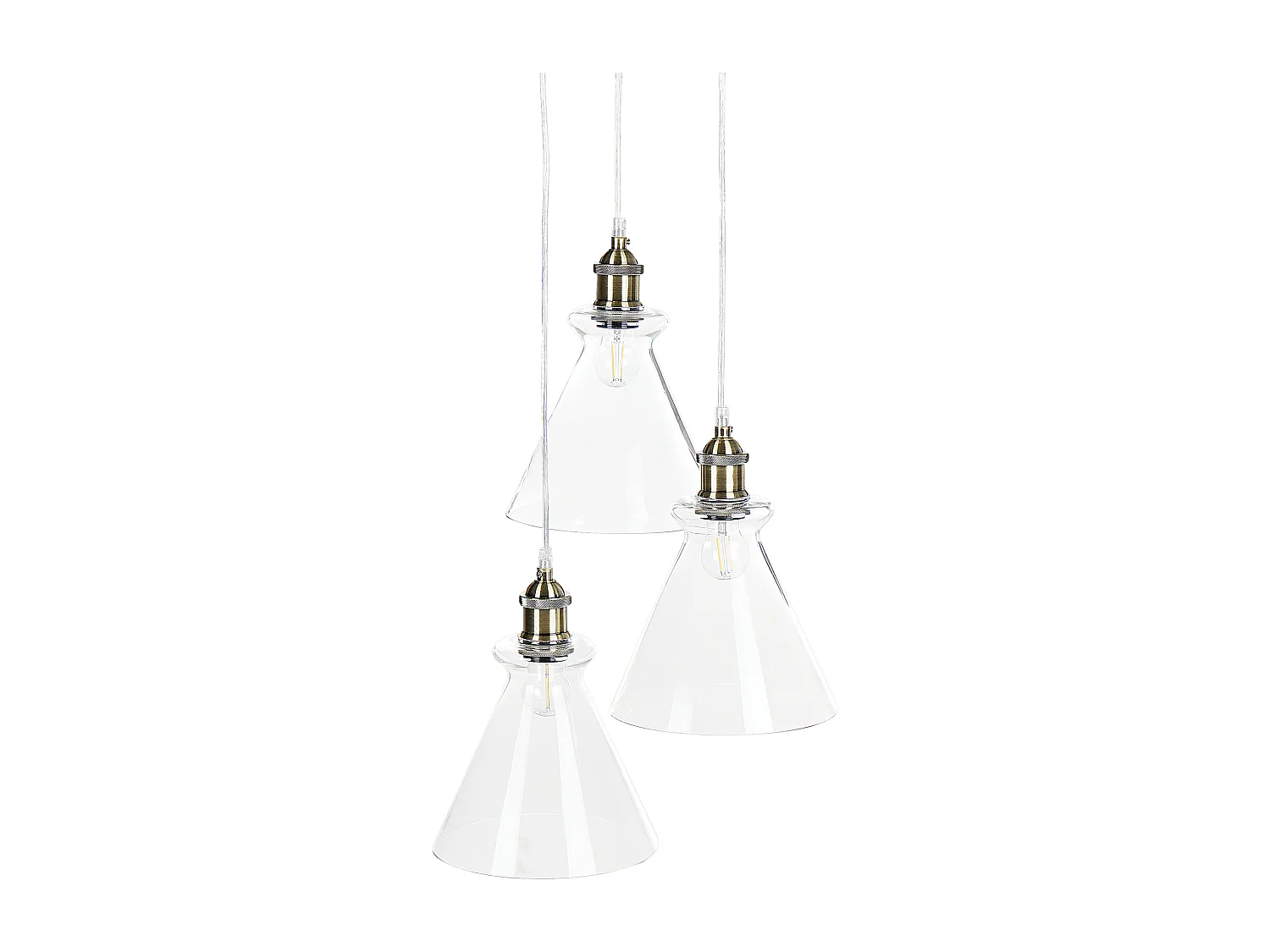 Lampe suspension BERGANTES Verre Transparent