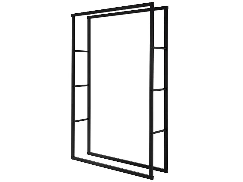 Scaffale per legna da ardere Scaffale per legna da ardere in acciaio 100x150x25c