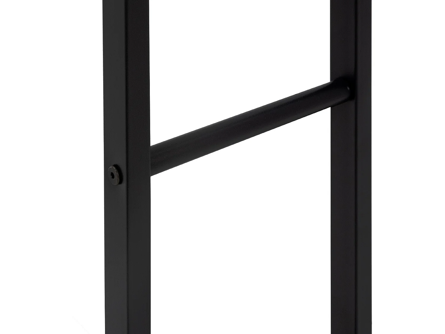 Estanteria para leña de interior leñero organizador metálico negro 80x150x25 cm