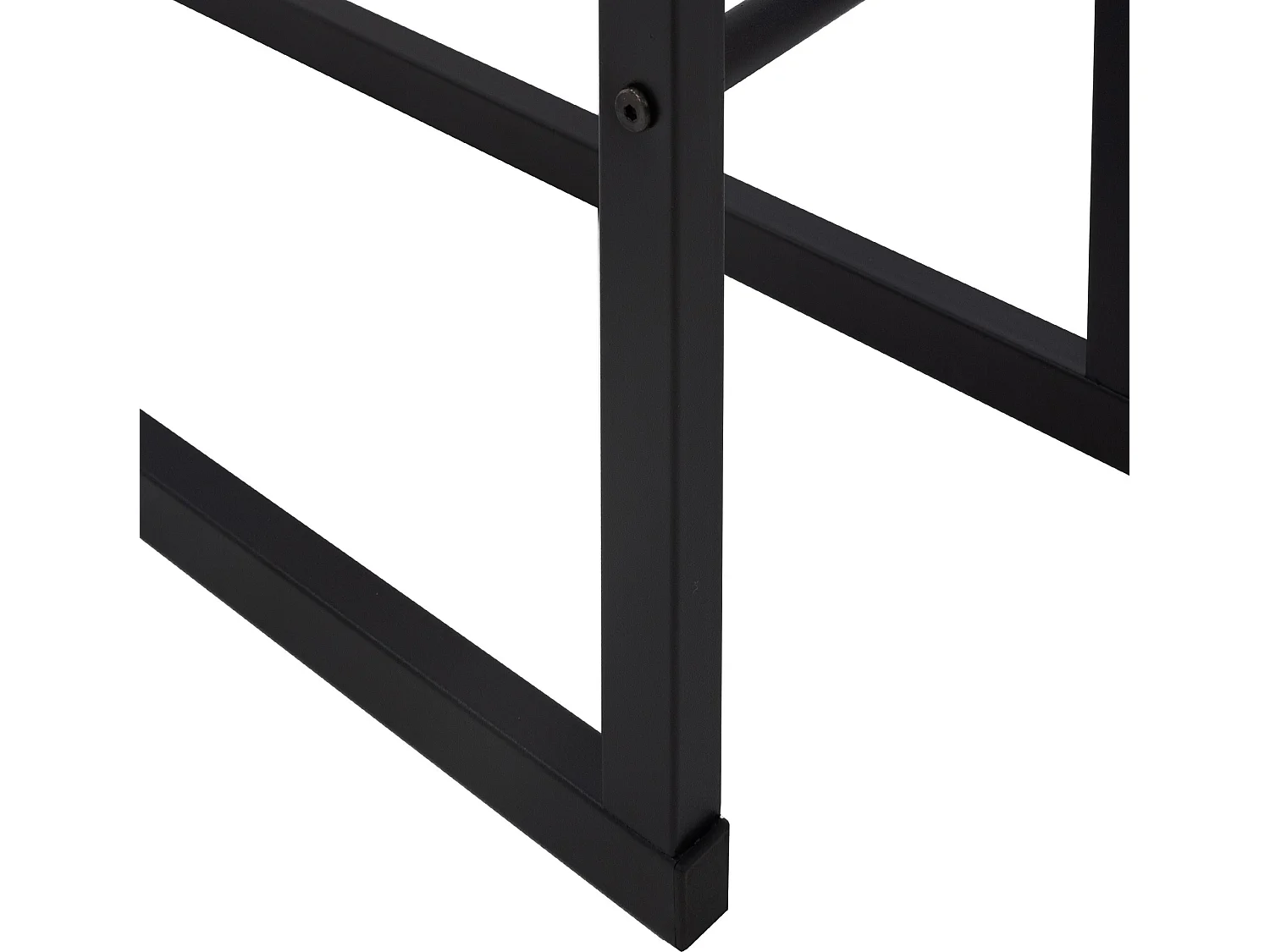 Estanteria para leña de interior leñero organizador metálico negro 80x150x25 cm