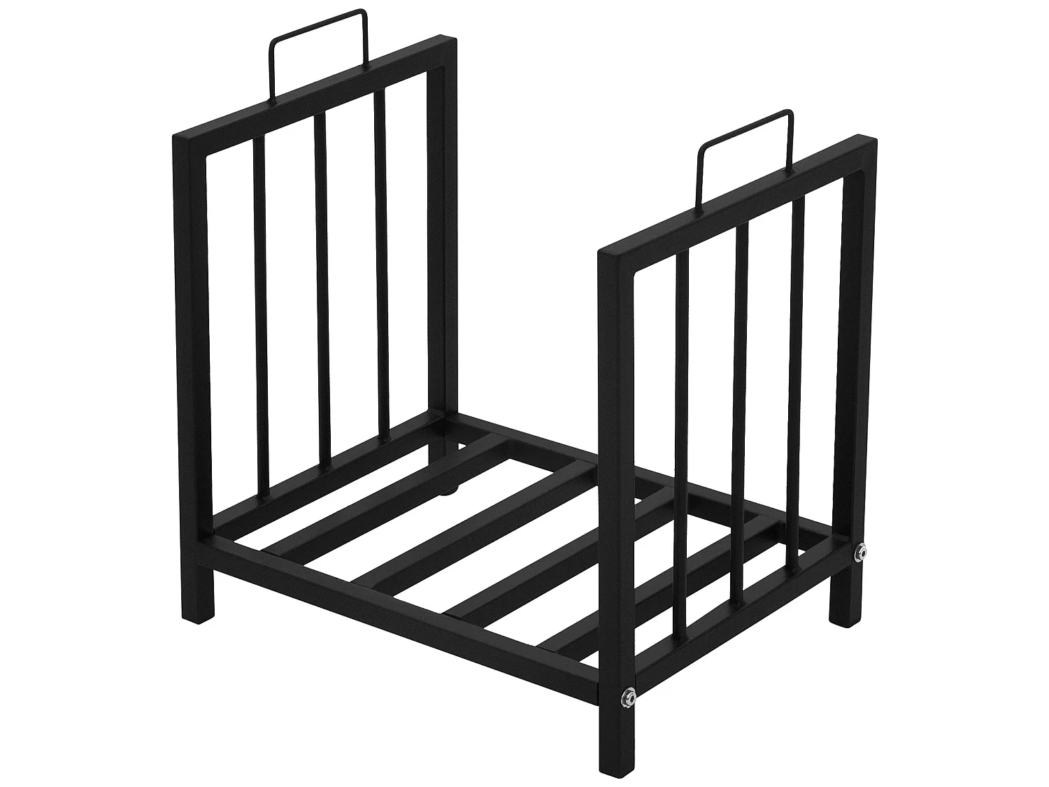 Porta legna da ardere Porta legna da ardere in acciaio 43x46x33 cm