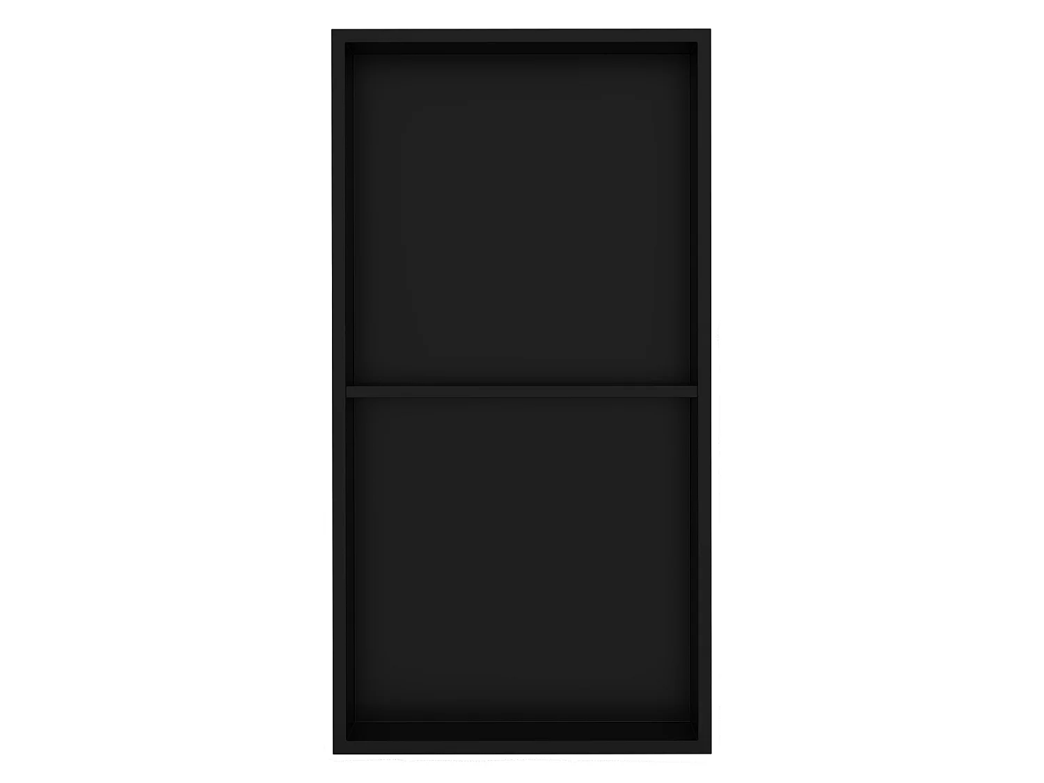 Nicchia a muro per doccia 2 livelli a scomparsa Mont Acciaio inox nero 30x60x10