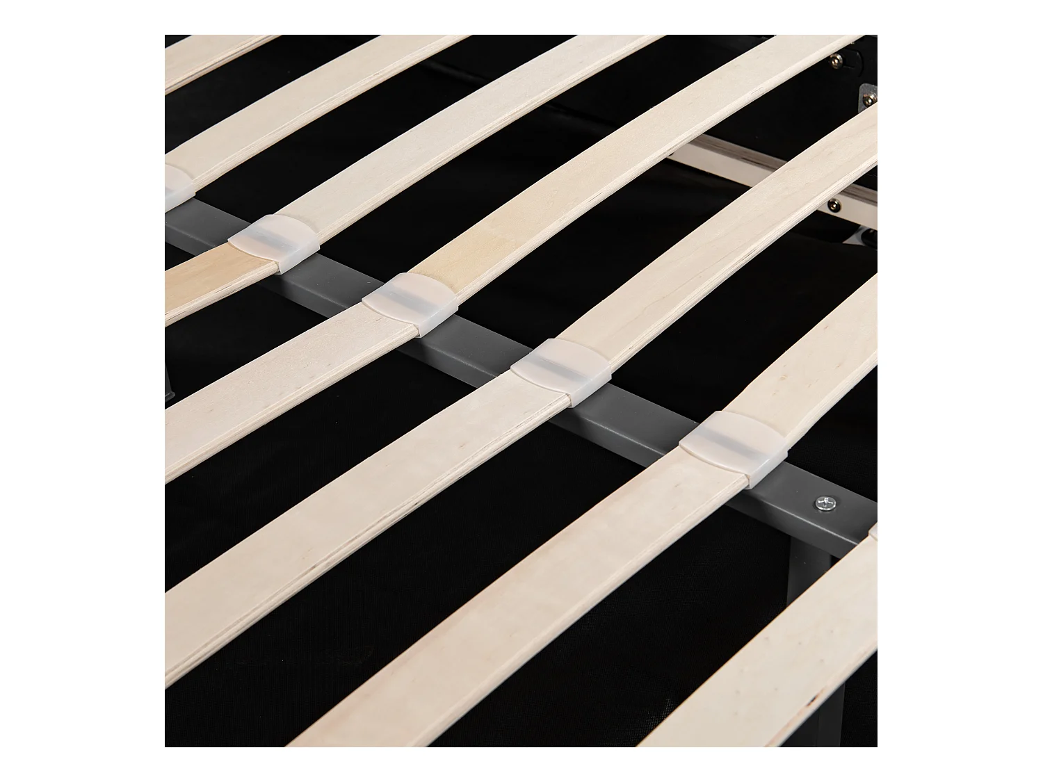 Lit coffre rembourré 160x200cm - tissu en velours - tête de lit réglable - Gris