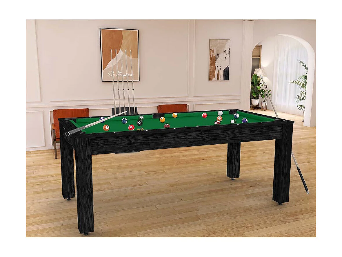 Billard convertible table 8 personnes Arizona + pack d'accessoires