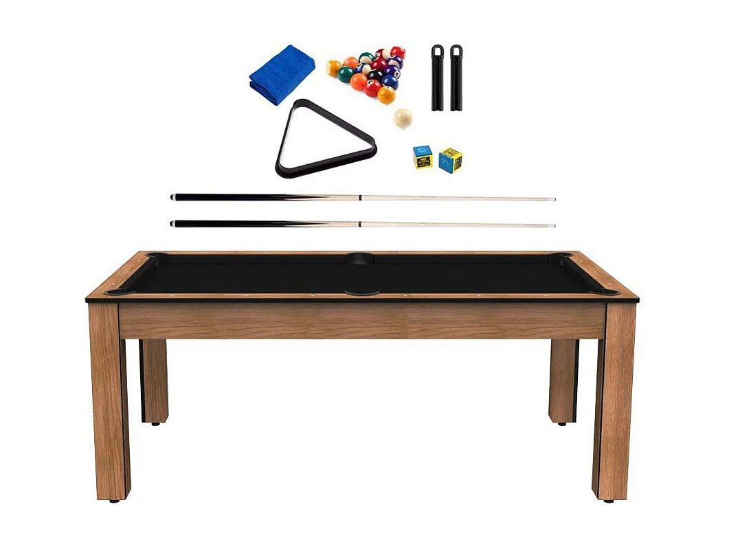 Billard convertible table 8 personnes Arizona + pack d'accessoires