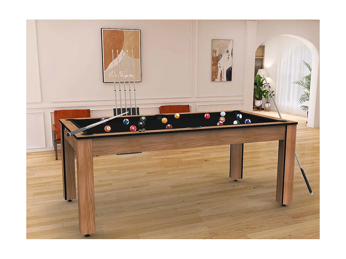 Billard convertible table 8 personnes Arizona + pack d'accessoires