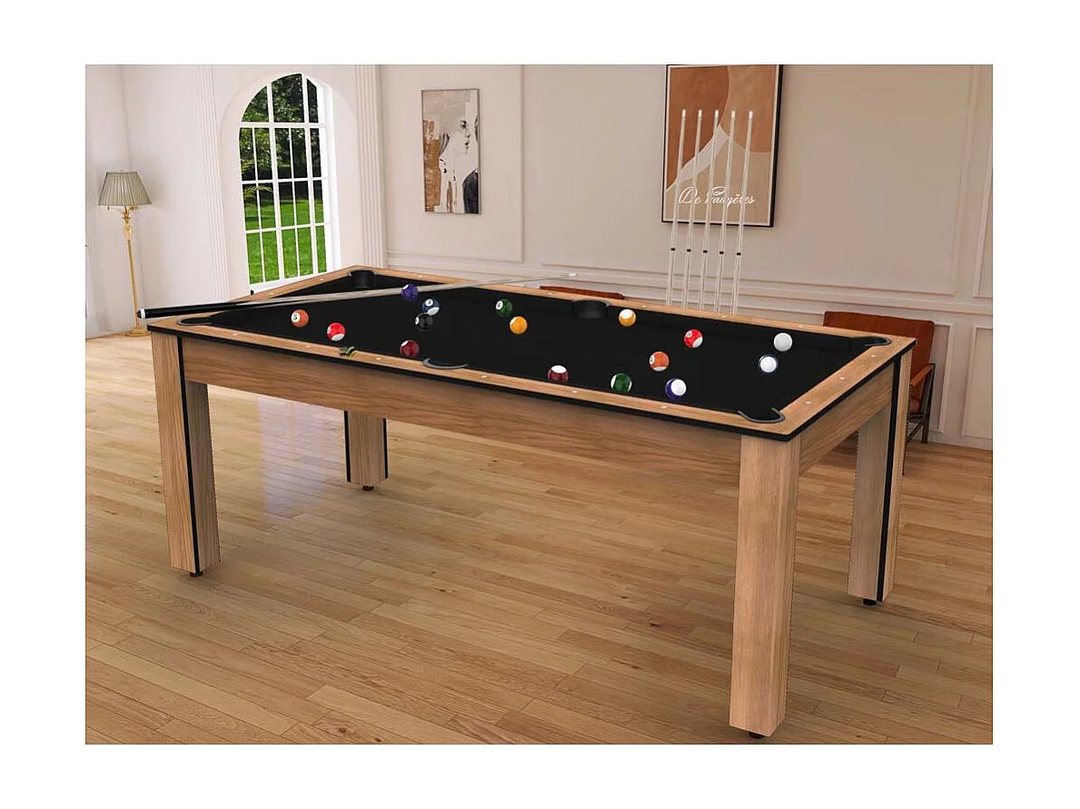 Billard convertible table 8 personnes Arizona + pack d'accessoires