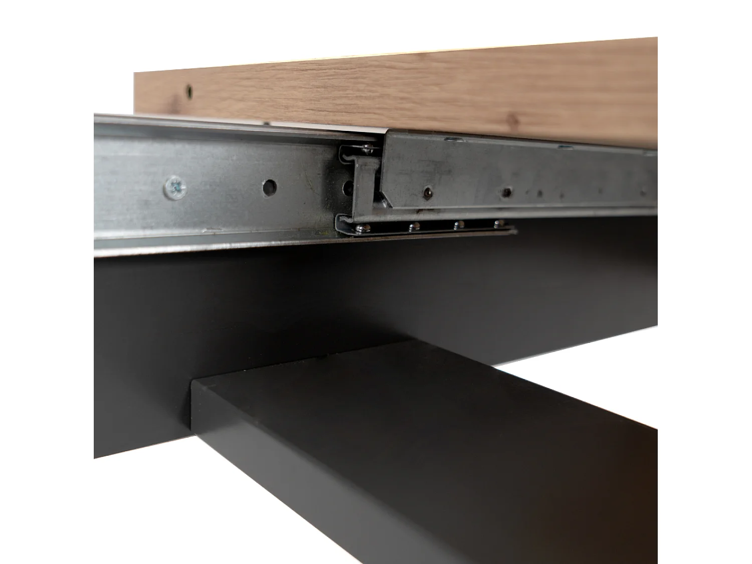 Table à manger industrielle en bois extensible 10 personnes KOTOR