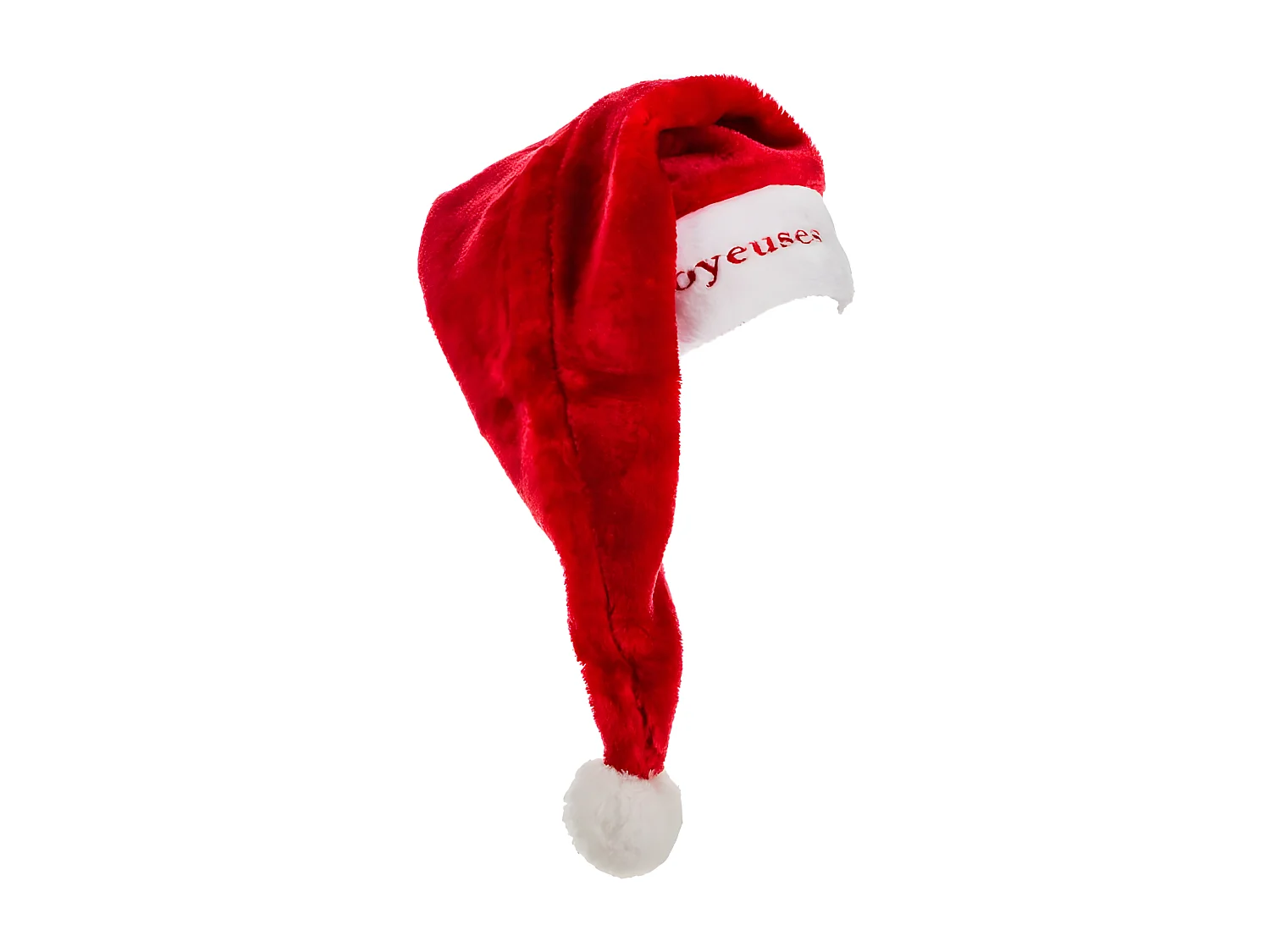 Chapeau de Noël Long "Brodé" 65cm Rouge
