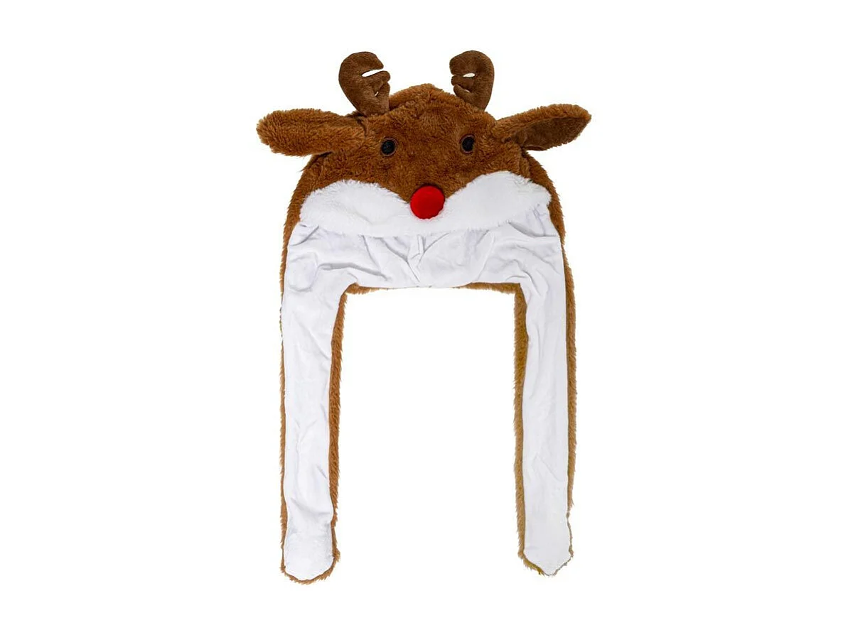 Chapeau de Noël "Oreilles de Renne" 62cm Naturel