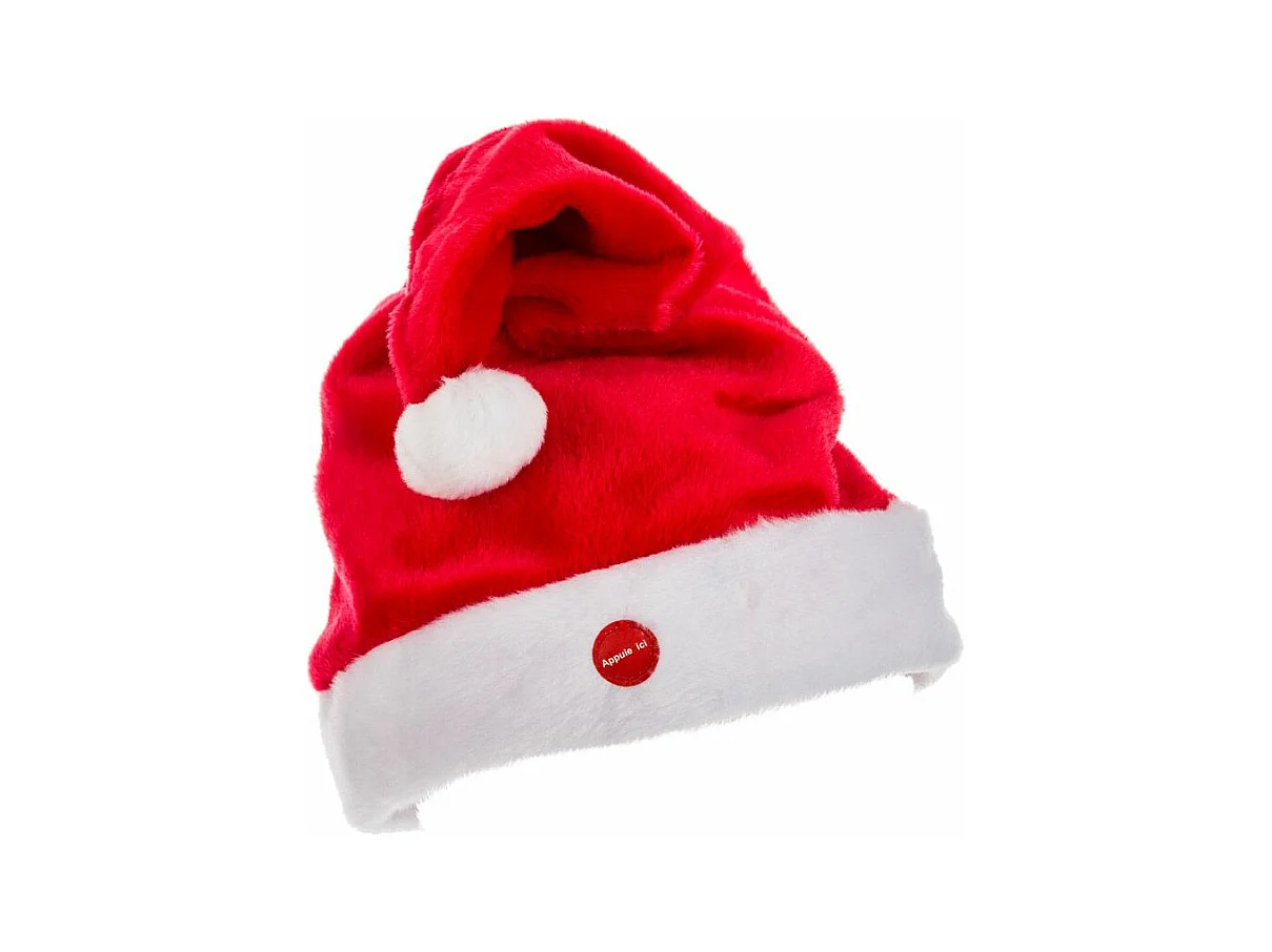 Chapeau de Noël "Fun Mouvement" 41cm Rouge