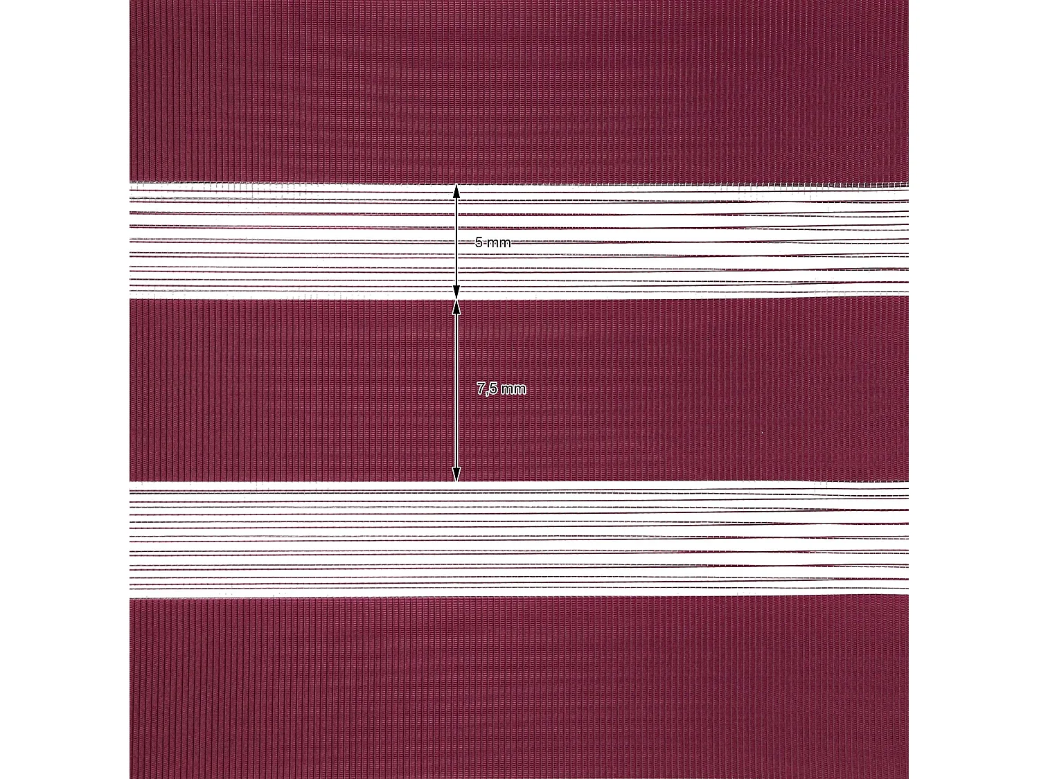 Toldo doble burdeos, 110x150 cm, Klemmfix sin taladrar ECD Germany