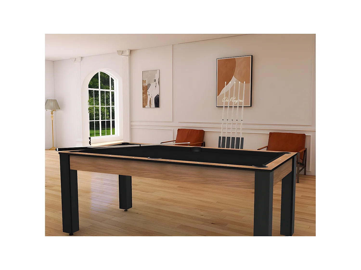 Billard convertible table 8 personnes Arizona + plateau dinatoire