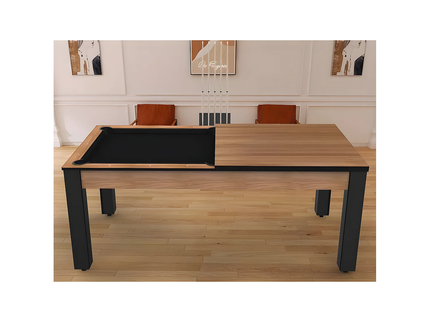 Billard convertible table 8 personnes Arizona + plateau dinatoire