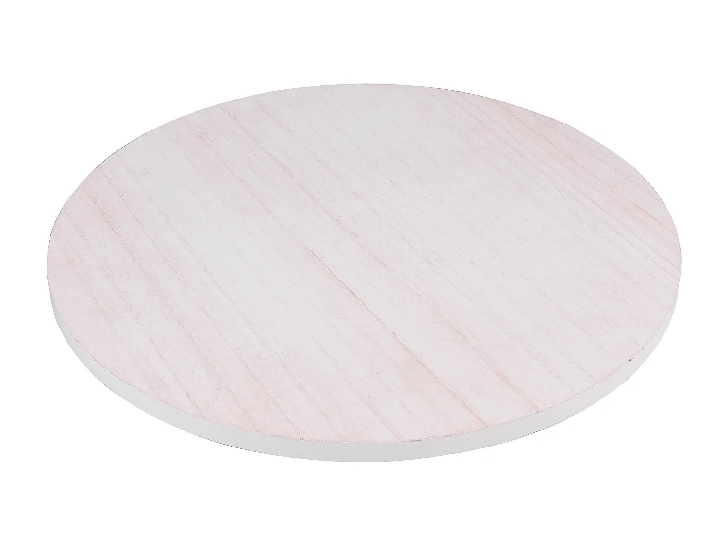 Doreen - Lot de 2 tables d'appoint - Blanc/Naturel - 43x43x39cm et 35x35x34cm