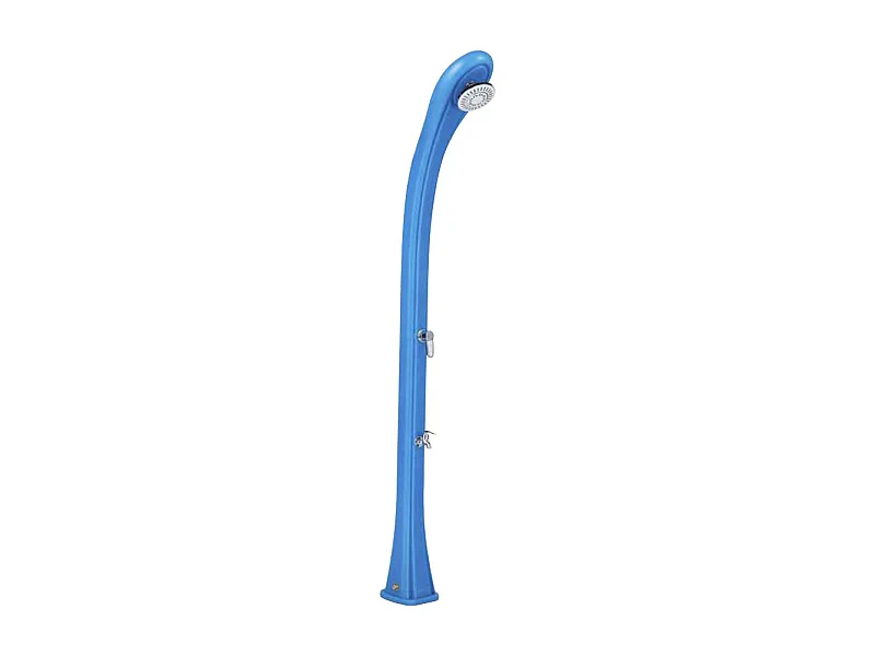 So Happy 28L Formidra - 216x24x26cm HDPE Recyclebar - Fußspülung, Kopfbrause, Mischbatterie Warm/Kalt - Solar Outdoor Dusche 28L