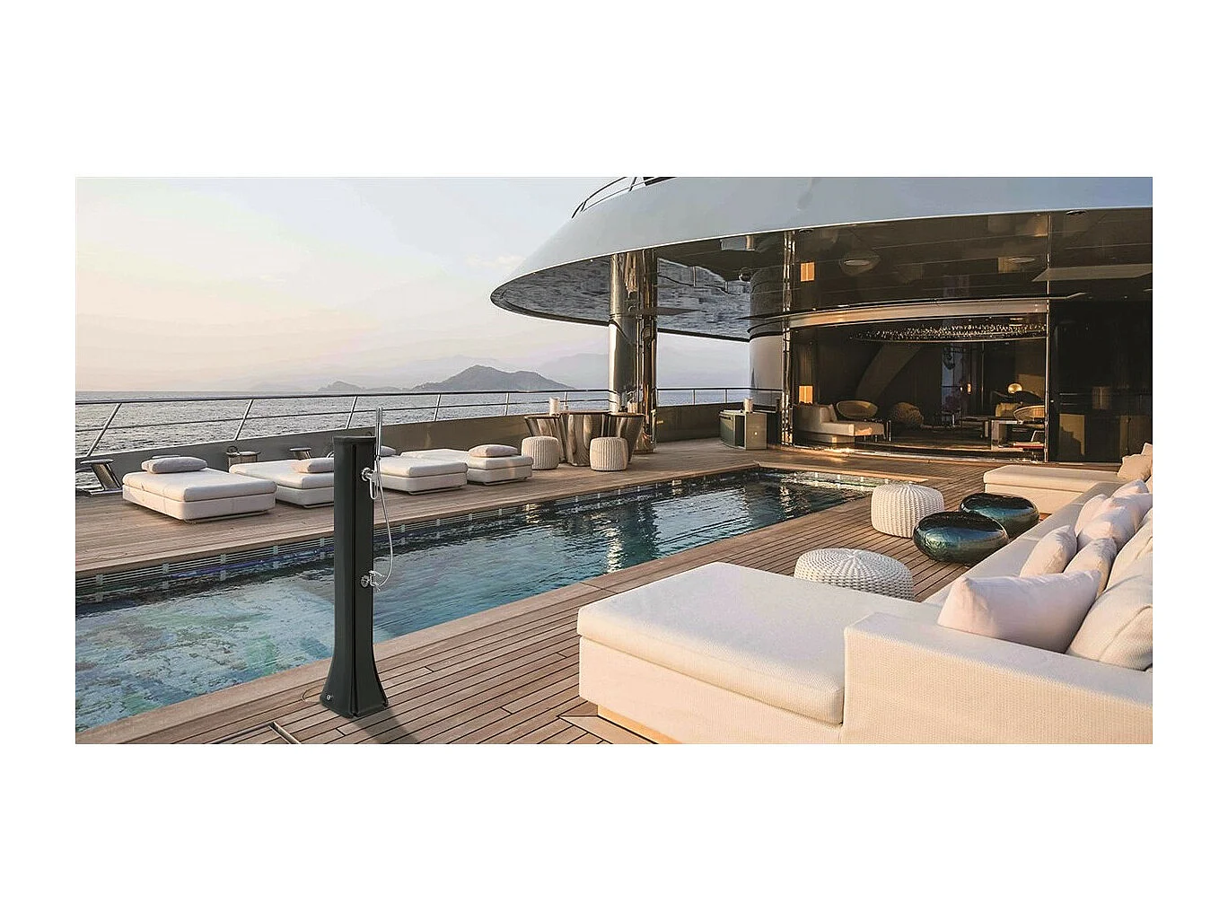 Douche solaire 23 L Happy Go Bleue - Formidra