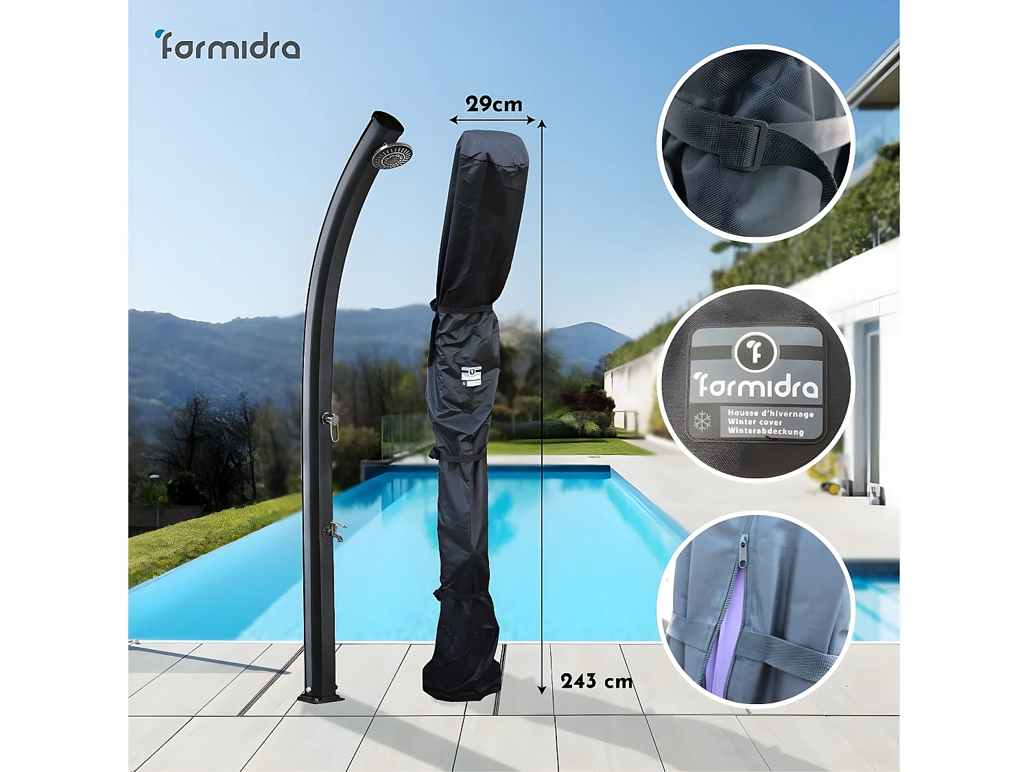 Housse d'hivernage pour douche solaire - Formidra