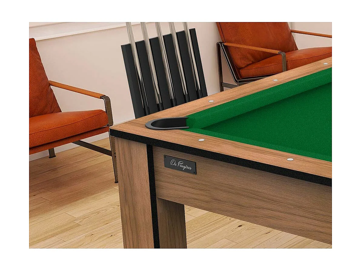 Billard convertible table 8 personnes Arizona + plateau dinatoire + pack d'accessoires