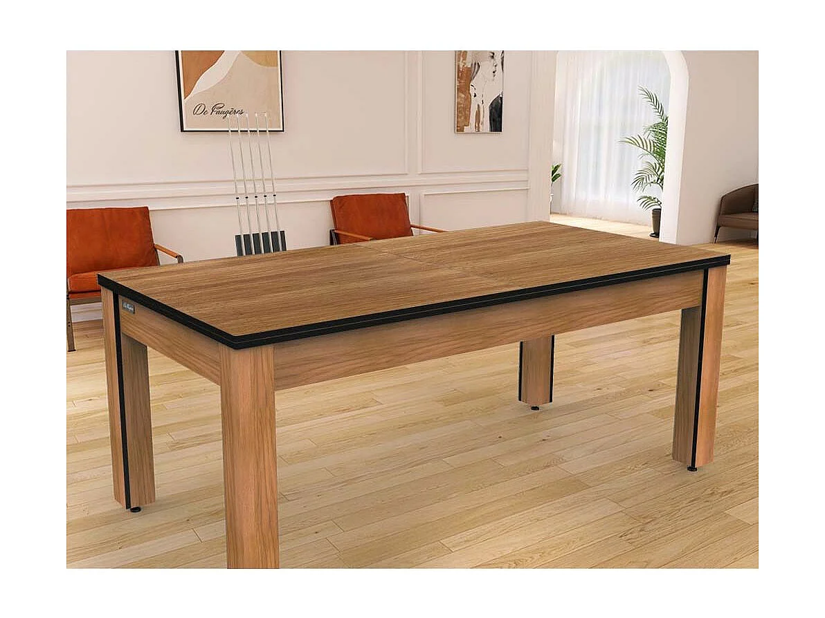 Billard convertible table 8 personnes Arizona + plateau dinatoire + pack d'accessoires