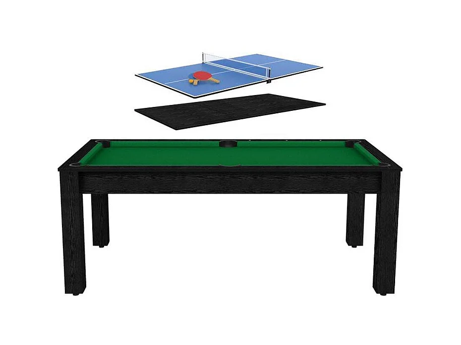 Billard convertible table 8 personnes Arizona + plateau 2 en 1 dinatoire et ping pong