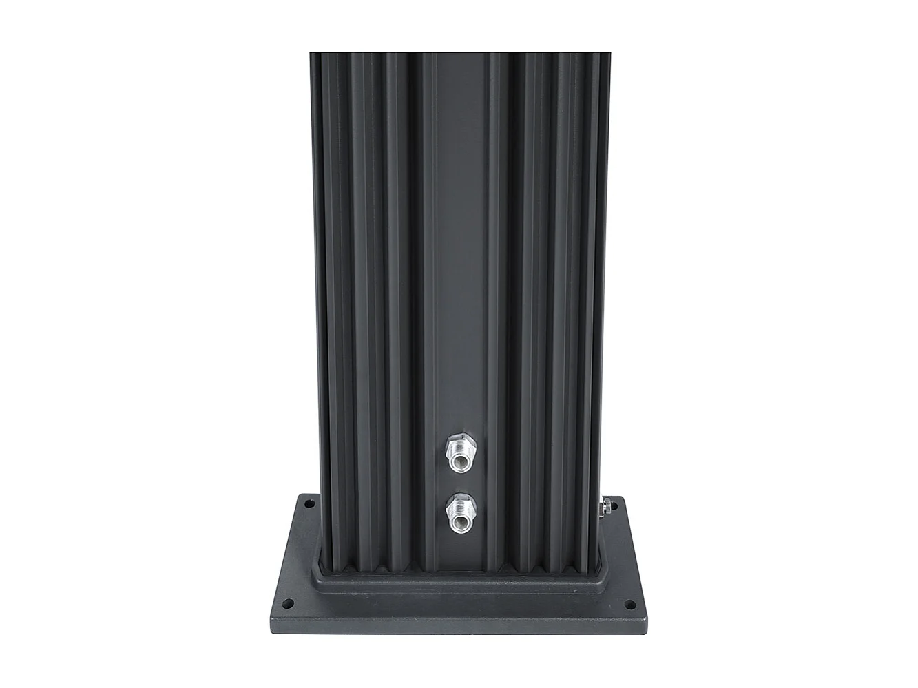 32.4x14x228cm Dada Recht 40L Hybride Buitendouche - Warm/Koud Water Aansluitingen - Afneembare Handdouche - Anti-kalk