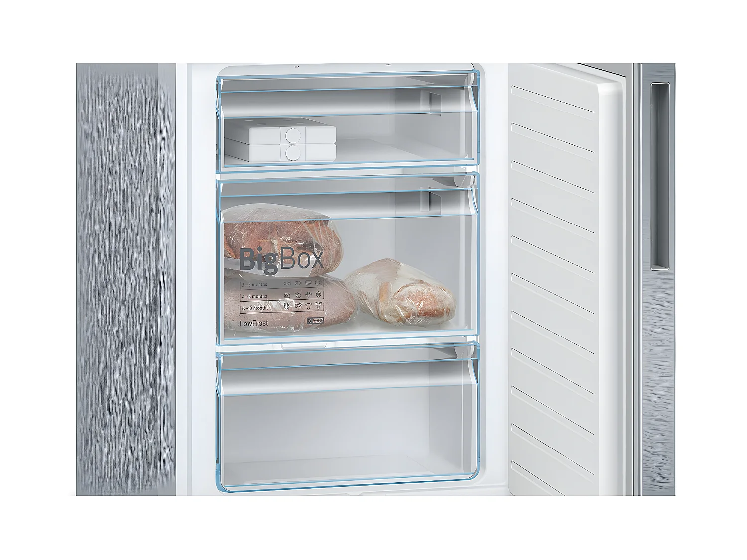 Réfrigérateurs combinés 343L Froid Statique BOSCH 60cm C, KGE39ALCA