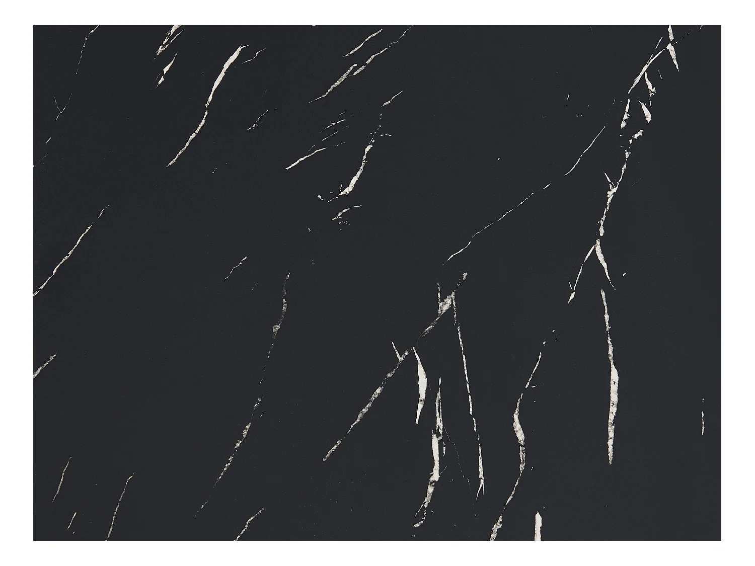 Stół jadalniany rozkładany 2 do 12-osobowy z MDF i stali – Imitacja czarnego i złotego marmuru – FIRELA