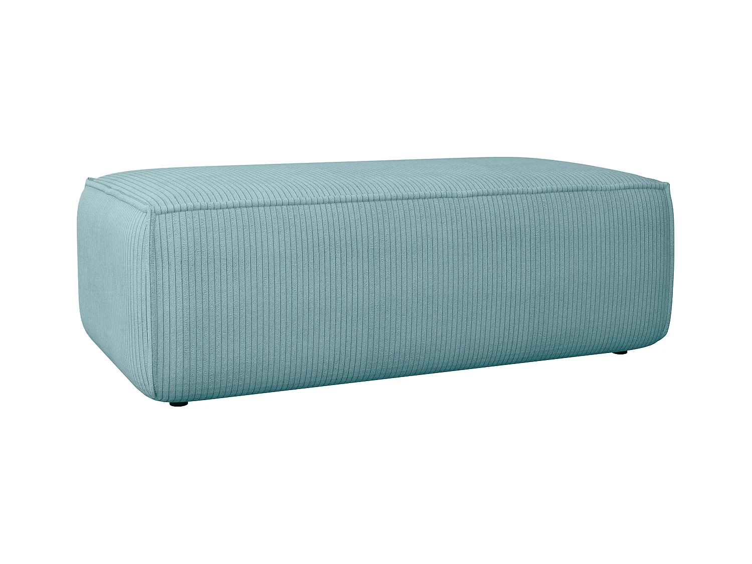 Turkis cordfloyel puf AMELIA