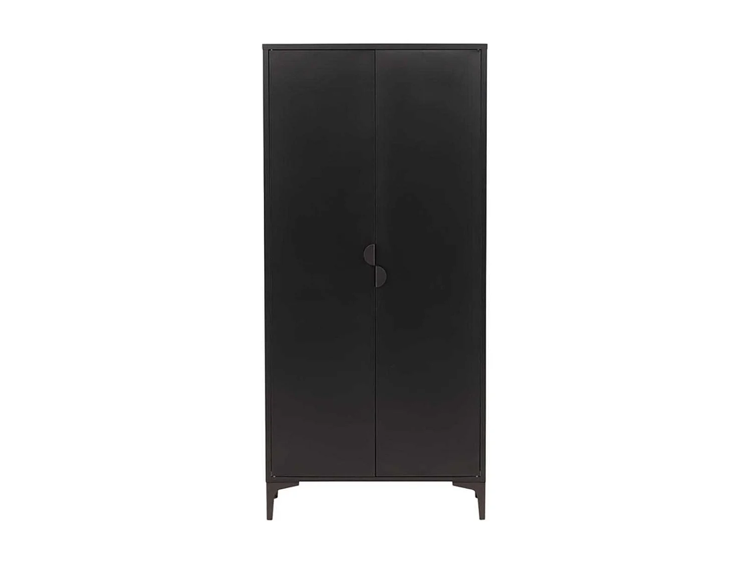 Armoire Design 2 Portes "Piring" 85cm Noir