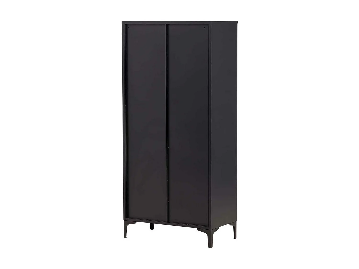 Armoire Design 2 Portes "Piring" 85cm Noir