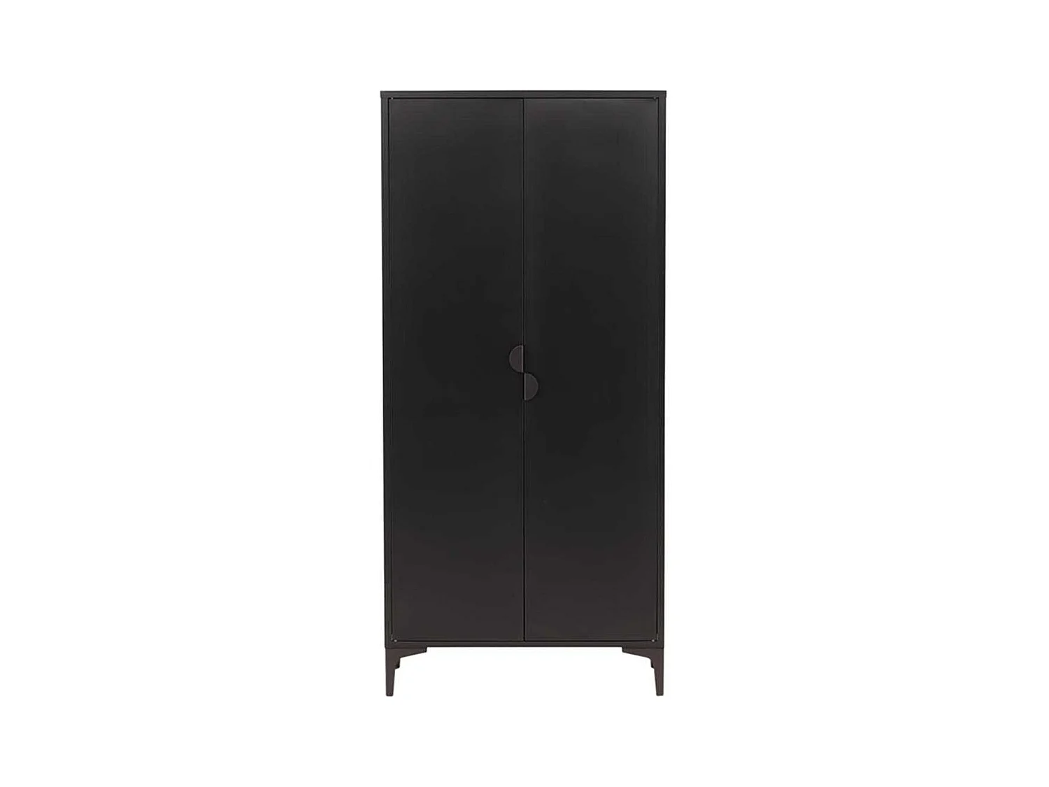 Armoire Design 2 Portes "Piring" 85cm Noir