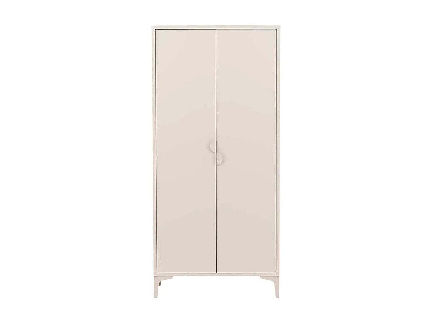 Armoire Design 2 Portes "Piring" 85cm Beige